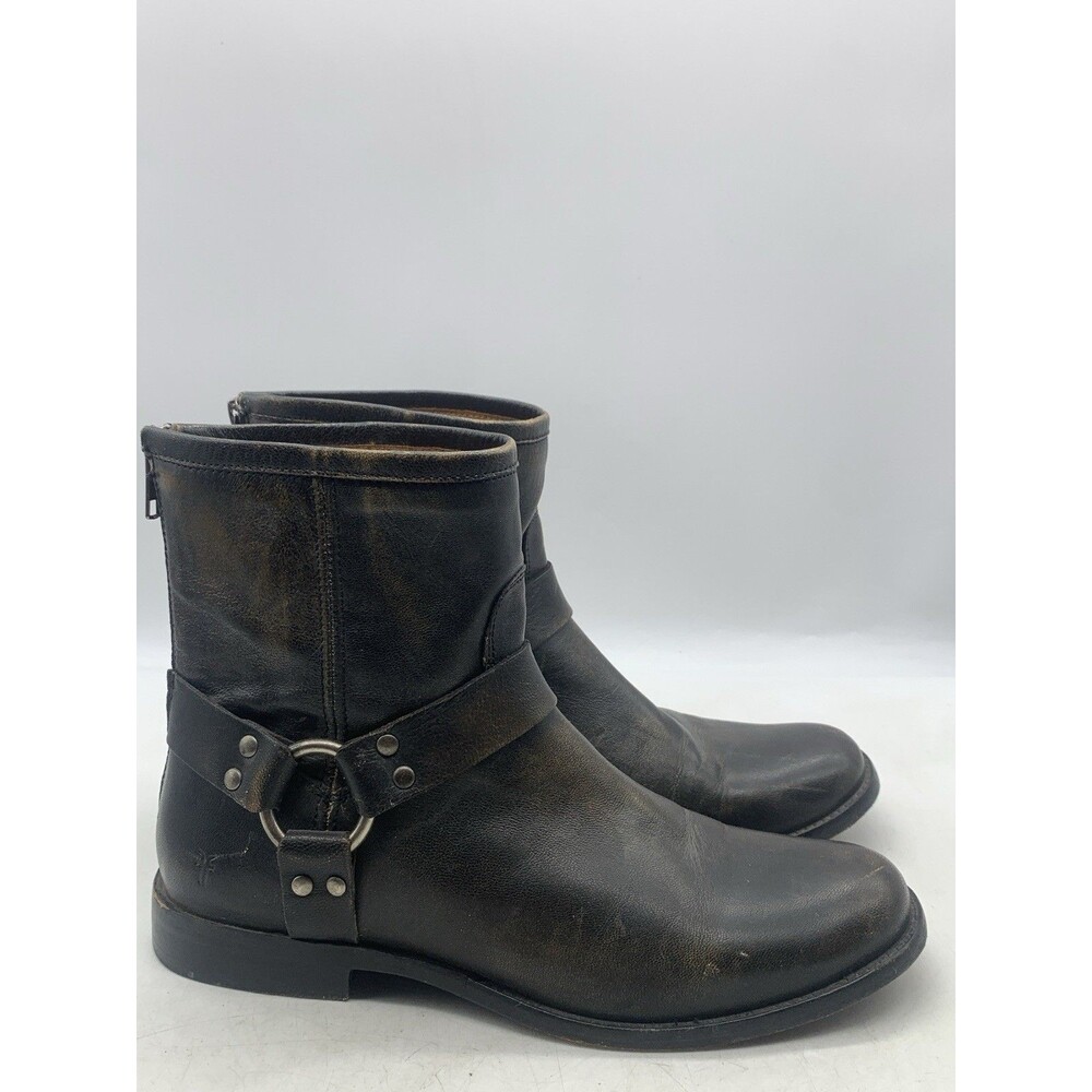 FRYE Phillip Harness Short Boots Women’s size 9 B Leather Ankle